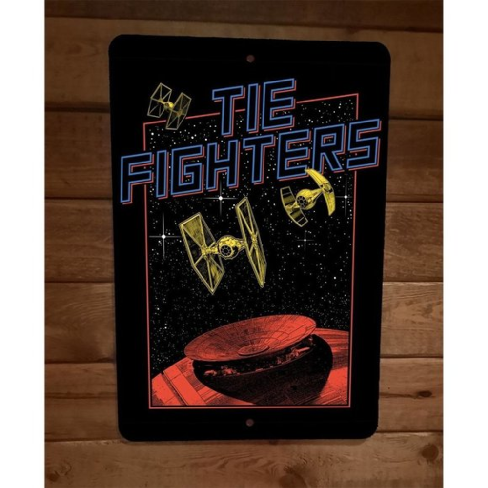 Tie Fighters Star Foo Wars Parody 8x12 Metal Wall Sign Star Wars